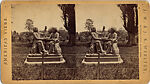 [29 Stereographic View of Auld Lang Syne Statue, Central Park, New York], Various, American, Albumen silver prints