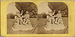 [29 Stereographic View of Auld Lang Syne Statue, Central Park, New York], Various, American, Albumen silver prints
