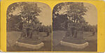 [29 Stereographic View of Auld Lang Syne Statue, Central Park, New York], Various, American, Albumen silver prints