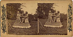 [29 Stereographic View of Auld Lang Syne Statue, Central Park, New York], Various, American, Albumen silver prints