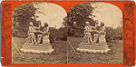 [29 Stereographic View of Auld Lang Syne Statue, Central Park, New York], Various, American, Albumen silver prints