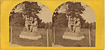 [29 Stereographic View of Auld Lang Syne Statue, Central Park, New York], Various, American, Albumen silver prints
