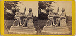 [29 Stereographic View of Auld Lang Syne Statue, Central Park, New York], Various, American, Albumen silver prints