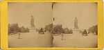 [17 Stereographic Views of Commerce Statue, Central Park, New York], Various, American, Albumen silver prints