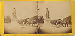 [17 Stereographic Views of Commerce Statue, Central Park, New York], Various, American, Albumen silver prints