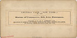 [17 Stereographic Views of Commerce Statue, Central Park, New York], Various, American, Albumen silver prints