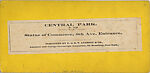 [17 Stereographic Views of Commerce Statue, Central Park, New York], Various, American, Albumen silver prints