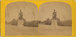 [17 Stereographic Views of Commerce Statue, Central Park, New York], Various, American, Albumen silver prints