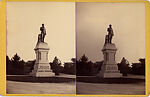 [7 Stereographic Views of Daniel Webster Statue, Central Park, New York], Various, American, Albumen silver prints