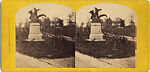 [22 Stereographic Views of Eagles Statue, Central Park, New York], Various, American, Albumen silver prints