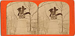 [22 Stereographic Views of Eagles Statue, Central Park, New York], Various, American, Albumen silver prints