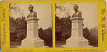 [7 Stereographic Views of Humboldt Statue, Central Park, New York], Various, American, Albumen silver prints