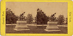 [23 Stereographic Views of Indian Statue, Central Park, New York], Various, American, Albumen silver prints