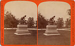 [23 Stereographic Views of Indian Statue, Central Park, New York], Various, American, Albumen silver prints