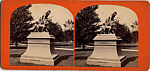 [23 Stereographic Views of Indian Statue, Central Park, New York], Various, American, Albumen silver prints