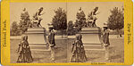 [23 Stereographic Views of Indian Statue, Central Park, New York], Various, American, Albumen silver prints