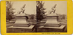 [23 Stereographic Views of Indian Statue, Central Park, New York], Various, American, Albumen silver prints