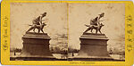 [23 Stereographic Views of Indian Statue, Central Park, New York], Various, American, Albumen silver prints