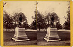 [23 Stereographic Views of Indian Statue, Central Park, New York], Various, American, Albumen silver prints