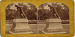 [23 Stereographic Views of Indian Statue, Central Park, New York], Various, American, Albumen silver prints