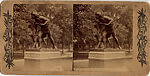 [23 Stereographic Views of Indian Statue, Central Park, New York], Various, American, Albumen silver prints