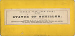 [22 Stereographic Views of Johann C. F. von Schiller Monument, Central Park, New York], Various, American, Albumen silver prints