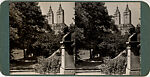 [22 Stereographic Views of Johann C. F. von Schiller Monument, Central Park, New York], Various, American, Albumen silver prints