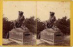 [21 Stereographic Views of Lioness and Cubs Statue, Central Park, New York], Various, American, Albumen silver prints