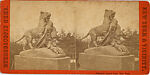[21 Stereographic Views of Lioness and Cubs Statue, Central Park, New York], Various, American, Albumen silver prints