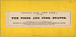 [21 Stereographic Views of Lioness and Cubs Statue, Central Park, New York], Various, American, Albumen silver prints
