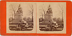 [18 Stereographic Views of Sir Walter Scott Statue, Central Park, New York], Various, American, Albumen silver prints