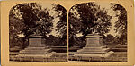 [18 Stereographic Views of Sir Walter Scott Statue, Central Park, New York], Various, American, Albumen silver prints