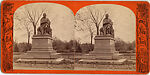 [18 Stereographic Views of Sir Walter Scott Statue, Central Park, New York], Various, American, Albumen silver prints