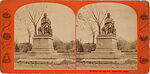 [18 Stereographic Views of Sir Walter Scott Statue, Central Park, New York], Various, American, Albumen silver prints