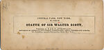 [18 Stereographic Views of Sir Walter Scott Statue, Central Park, New York], Various, American, Albumen silver prints