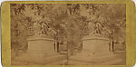 [18 Stereographic Views of Sir Walter Scott Statue, Central Park, New York], Various, American, Albumen silver prints