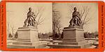 [18 Stereographic Views of Sir Walter Scott Statue, Central Park, New York], Various, American, Albumen silver prints
