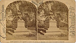 [18 Stereographic Views of Sir Walter Scott Statue, Central Park, New York], Various, American, Albumen silver prints
