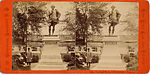 [24 Stereographic Views of Shakespeare Statue, Central Park, New York], Various, American, Albumen silver prints