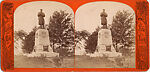 [7 Stereographic Views of Soldier's Monument, Central Park, New York], Various, American, Albumen silver prints