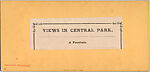 [16 Stereographic Views of Swan and Cygnet Statue, Central Park, New York], Various, American, Albumen silver prints