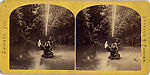 [16 Stereographic Views of Swan and Cygnet Statue, Central Park, New York], Various, American, Albumen silver prints