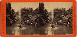 [16 Stereographic Views of Swan and Cygnet Statue, Central Park, New York], Various, American, Albumen silver prints