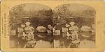 [16 Stereographic Views of Swan and Cygnet Statue, Central Park, New York], Various, American, Albumen silver prints