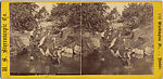 [16 Stereographic Views of Swan and Cygnet Statue, Central Park, New York], Various, American, Albumen silver prints