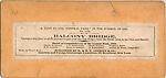 [25 Stereographic Views of Balcony Bridge, Central Park, New York], Various, American, Albumen silver prints
