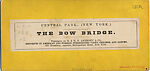 [170 Stereographic Views of Bow Bridge, Central Park, New York], Various, American, Albumen silver prints