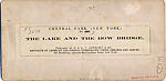 [170 Stereographic Views of Bow Bridge, Central Park, New York], Various, American, Albumen silver prints