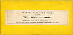 [170 Stereographic Views of Bow Bridge, Central Park, New York], Various, American, Albumen silver prints