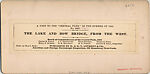 [170 Stereographic Views of Bow Bridge, Central Park, New York], Various, American, Albumen silver prints